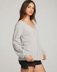 Kara Heather Grey Long Sleeve WOMENS chaserbrand