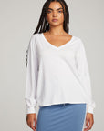 Kara White Long Sleeve WOMENS chaserbrand