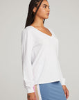 Kara White Long Sleeve WOMENS chaserbrand