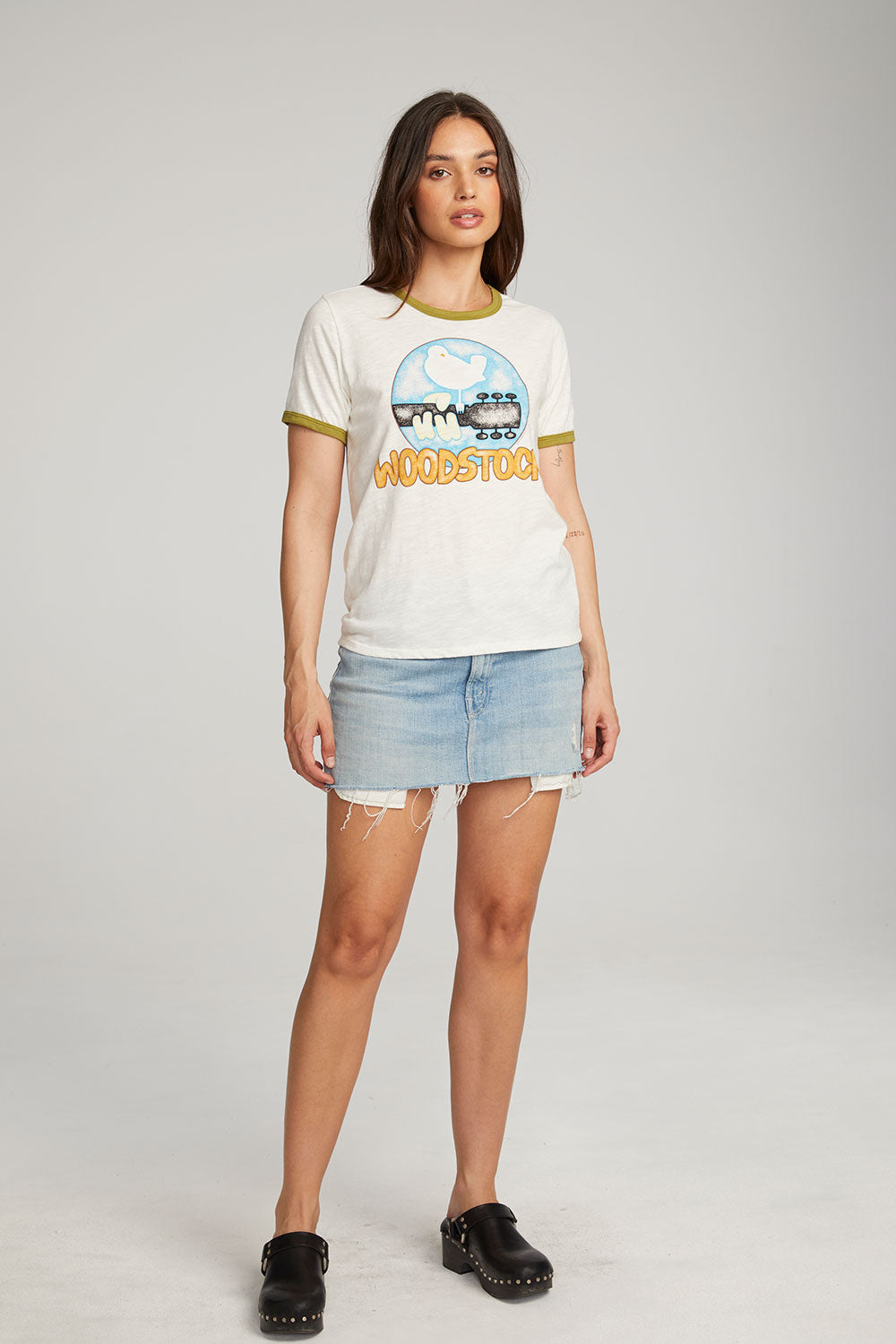 Woodstock Bird On Guitar Tee WOMENS chaserbrand