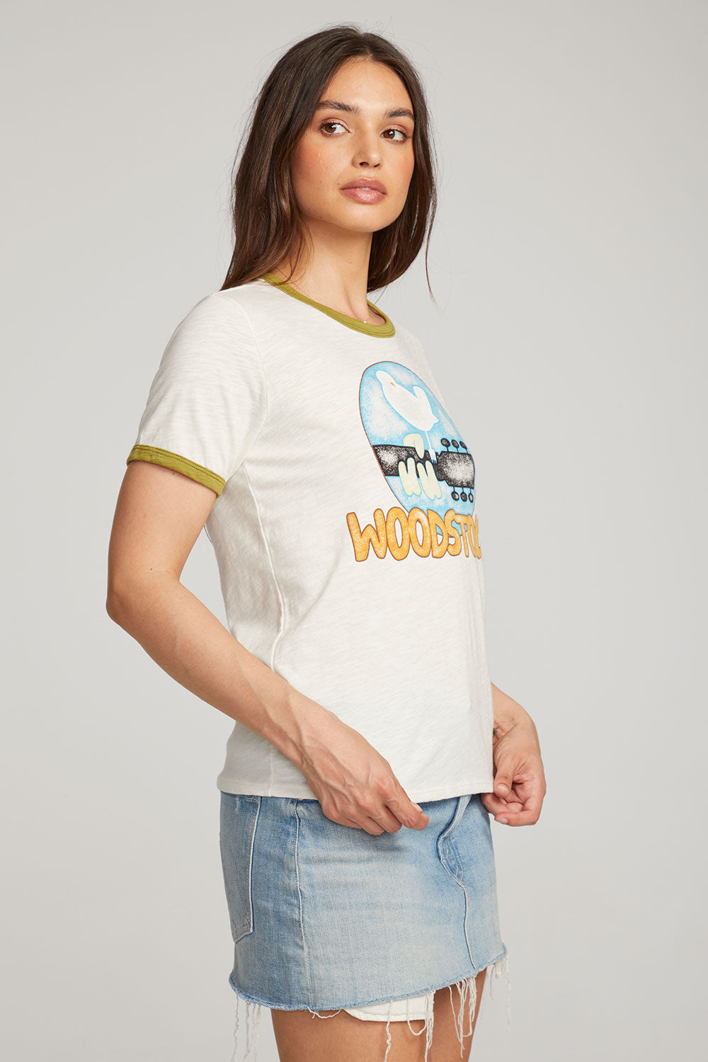 Woodstock Bird On Guitar Tee WOMENS chaserbrand