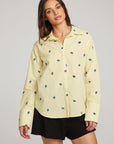 Allover Eye Button Down WOMENS chaserbrand