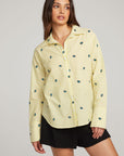 Allover Eye Button Down WOMENS chaserbrand