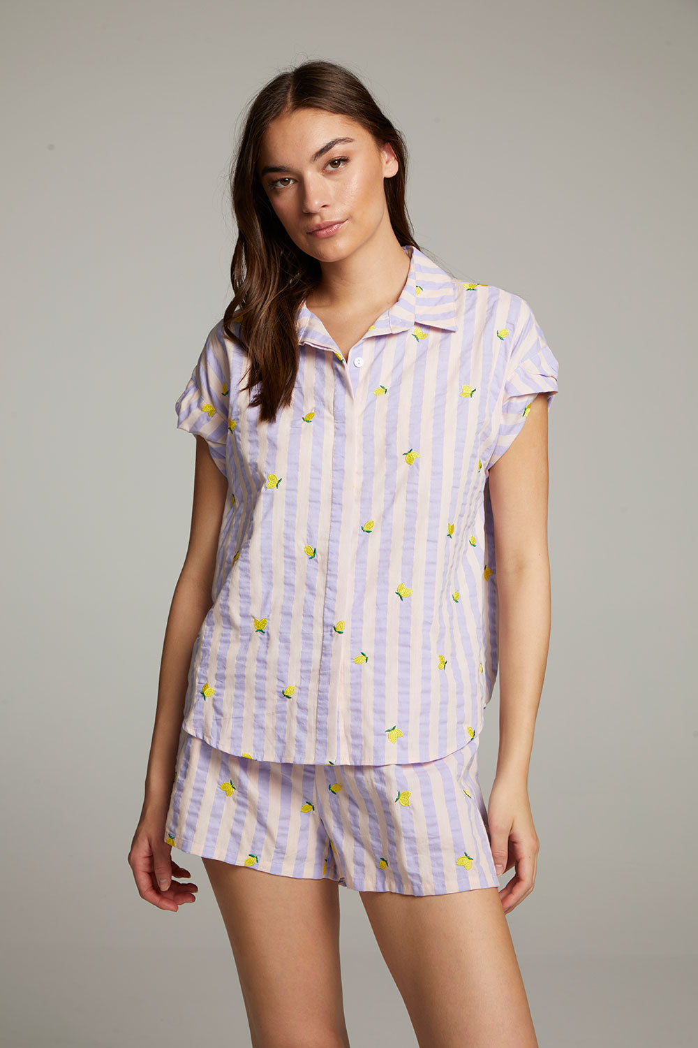 Allover Lemons Shirt WOMENS chaserbrand