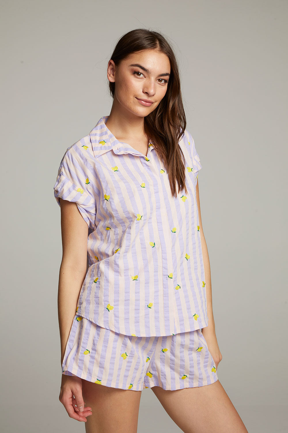 Allover Lemons Shirt WOMENS chaserbrand