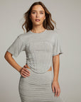 Bayside Heather Grey Tee WOMENS chaserbrand