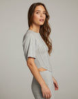 Bayside Heather Grey Tee WOMENS chaserbrand