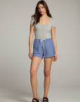 River Heather Grey Bodysuit WOMENS chaserbrand