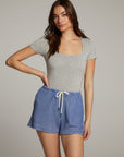 River Heather Grey Bodysuit WOMENS chaserbrand