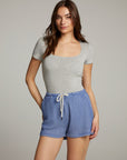 River Heather Grey Bodysuit WOMENS chaserbrand