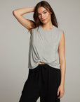 Ocean Heather Grey Tank WOMENS chaserbrand