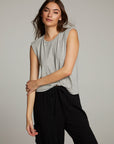 Ocean Heather Grey Tank WOMENS chaserbrand