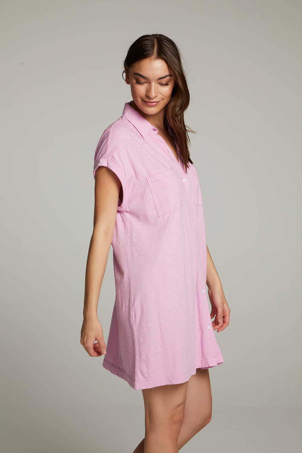 Downtown Pastel Lavender Mini Dress WOMENS chaserbrand