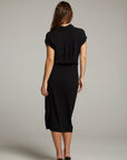 Atlantic True Black Midi Dress WOMENS chaserbrand