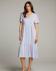 Orange South West Beach Stripe Midi Dress WOMENS chaserbrand