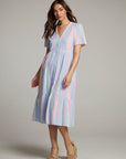 Orange South West Beach Stripe Midi Dress WOMENS chaserbrand