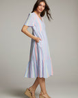 Orange South West Beach Stripe Midi Dress WOMENS chaserbrand