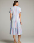 Orange South West Beach Stripe Midi Dress WOMENS chaserbrand