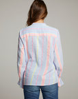 Dolphin South West Beach Stripe Button Down WOMENS chaserbrand