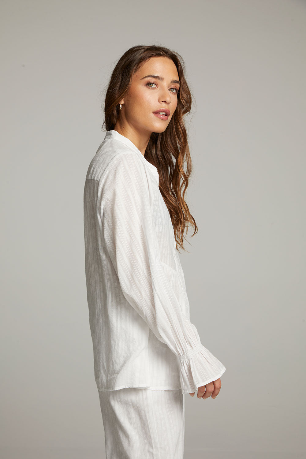 Dolphin White Button Down WOMENS chaserbrand