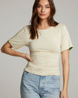 Ocala Whitecap Grey and Piquant Green Reversible Top WOMENS chaserbrand