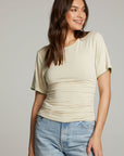 Ocala Whitecap Grey and Piquant Green Reversible Top WOMENS chaserbrand