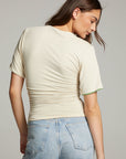 Ocala Whitecap Grey and Piquant Green Reversible Top WOMENS chaserbrand