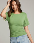 Ocala Whitecap Grey and Piquant Green Reversible Top WOMENS chaserbrand