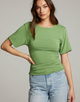 Ocala Whitecap Grey and Piquant Green Reversible Top WOMENS chaserbrand
