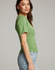 Ocala Whitecap Grey and Piquant Green Reversible Top WOMENS chaserbrand