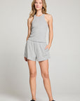 August Heather Grey Tank Top WOMENS chaserbrand