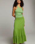 August Piquant Green Tank Top WOMENS chaserbrand
