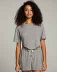 Kylie Streaky Grey Tee WOMENS chaserbrand