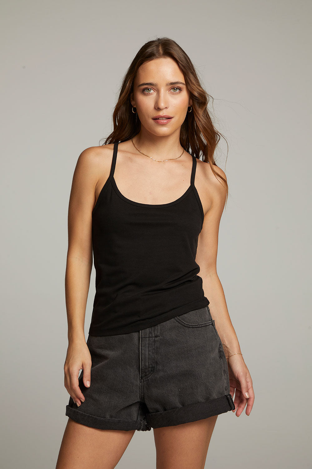 Emma Black Tank Top WOMENS chaserbrand