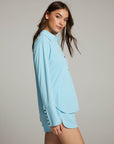 Ethan Clear Sky Button Up WOMENS chaserbrand