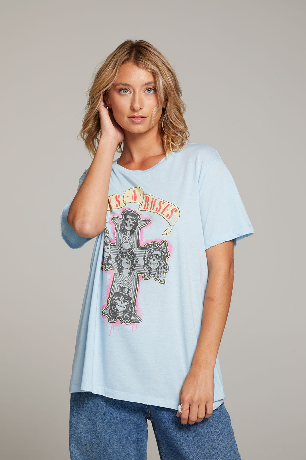 Guns N&#39; Roses Skull Cross Tee WOMENS chaserbrand