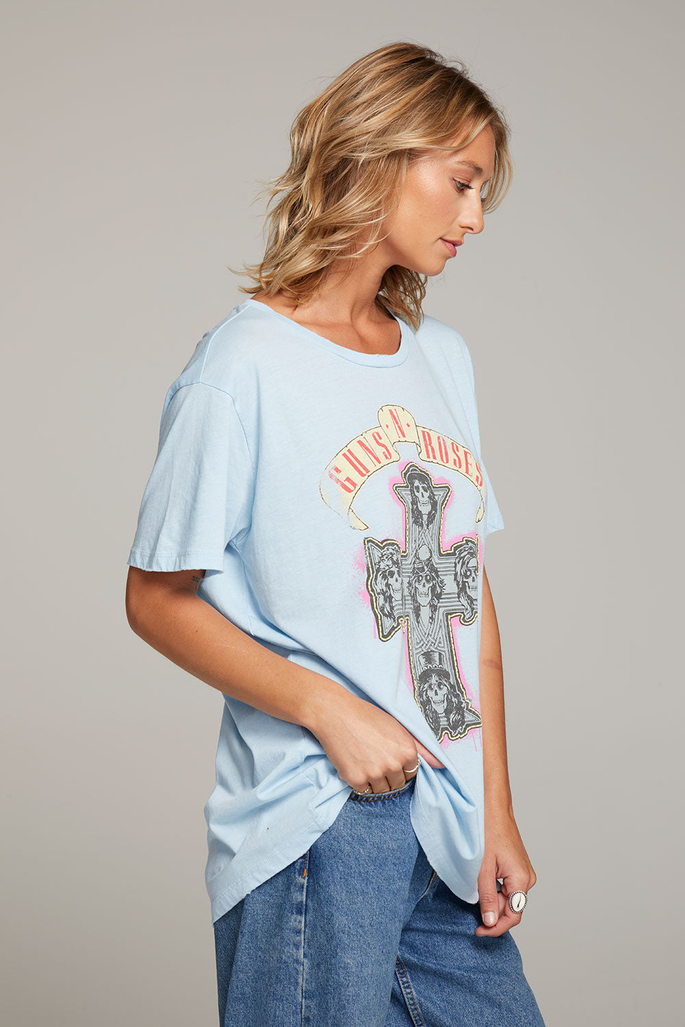 Guns N&#39; Roses Skull Cross Tee WOMENS chaserbrand