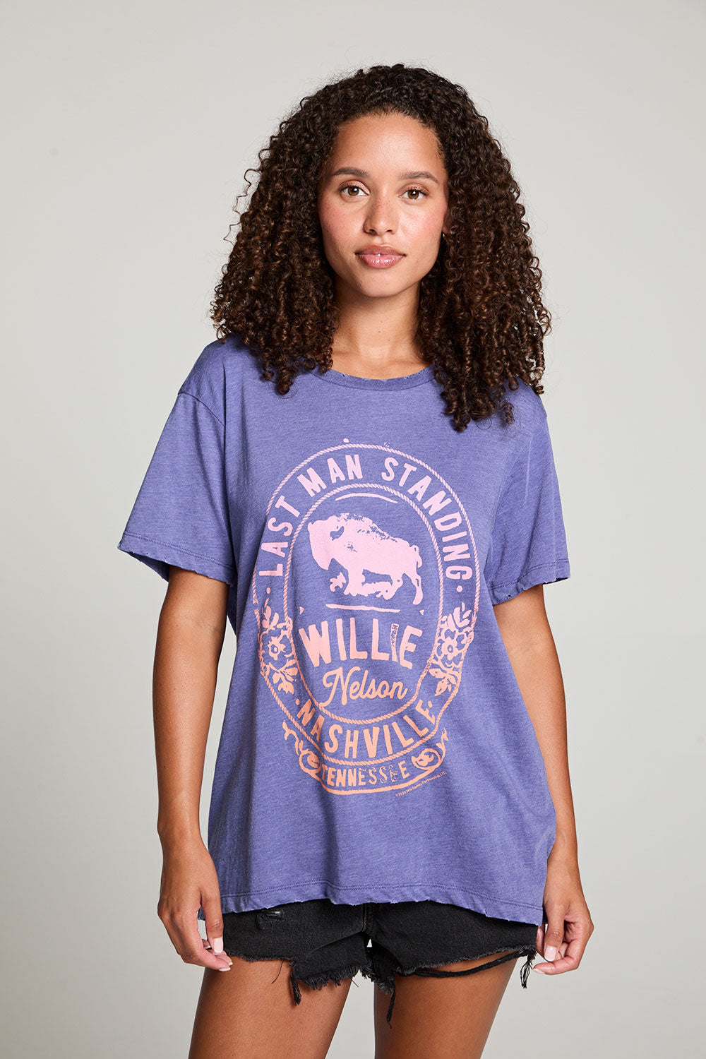 Willie Nelson Last Man Standing Tee WOMENS chaserbrand