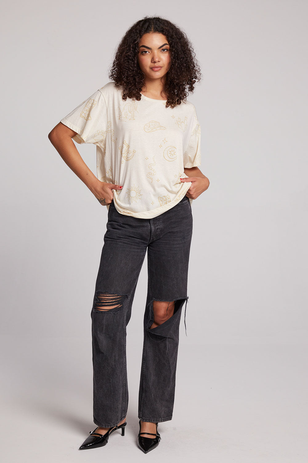 Allover Western Magic Tee Womens chaserbrand