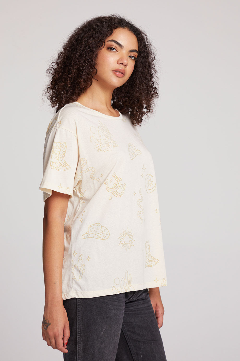 Allover Western Magic Tee Womens chaserbrand