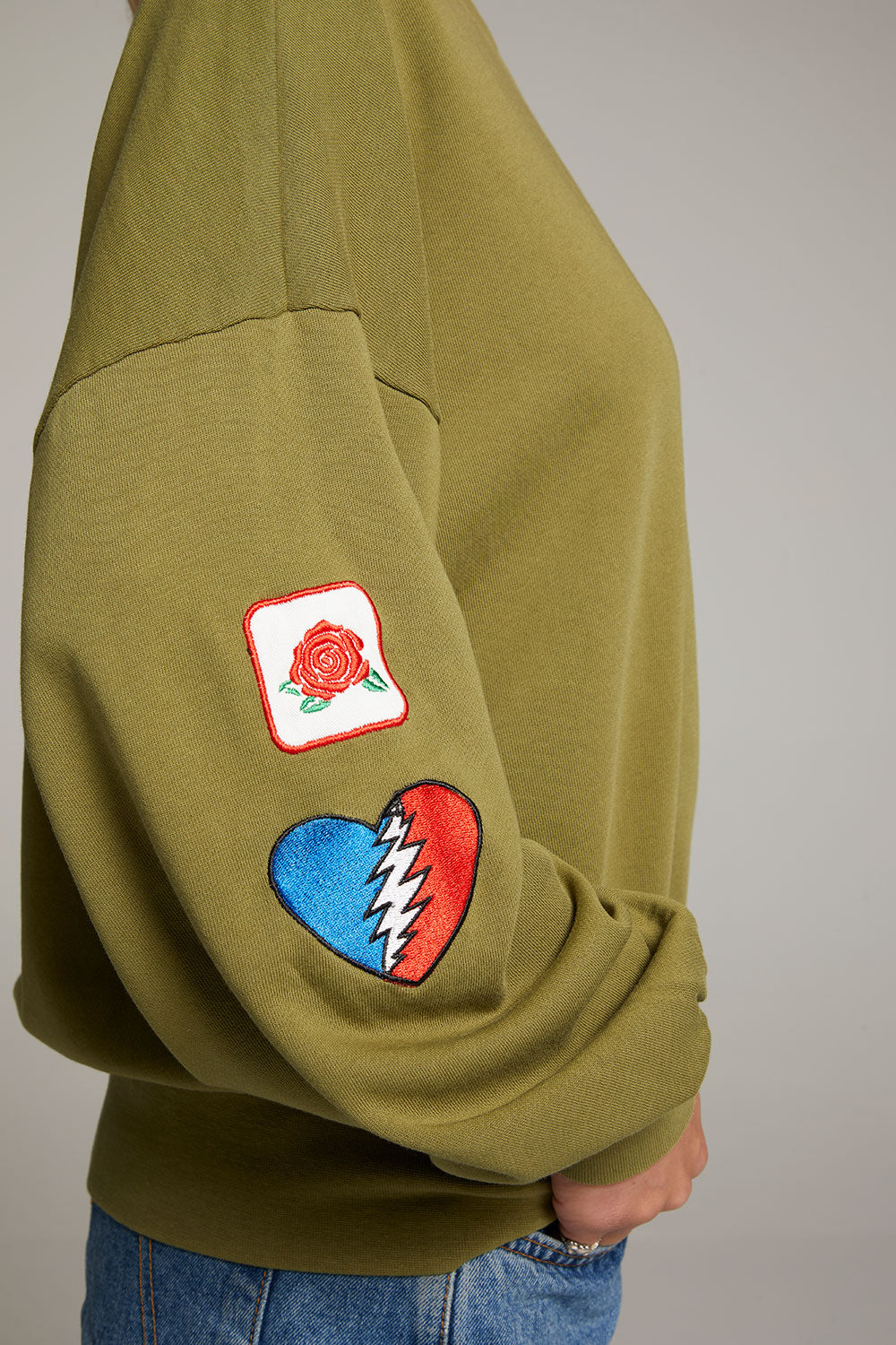 Grateful Dead Patches Long Sleeve WOMENS chaserbrand