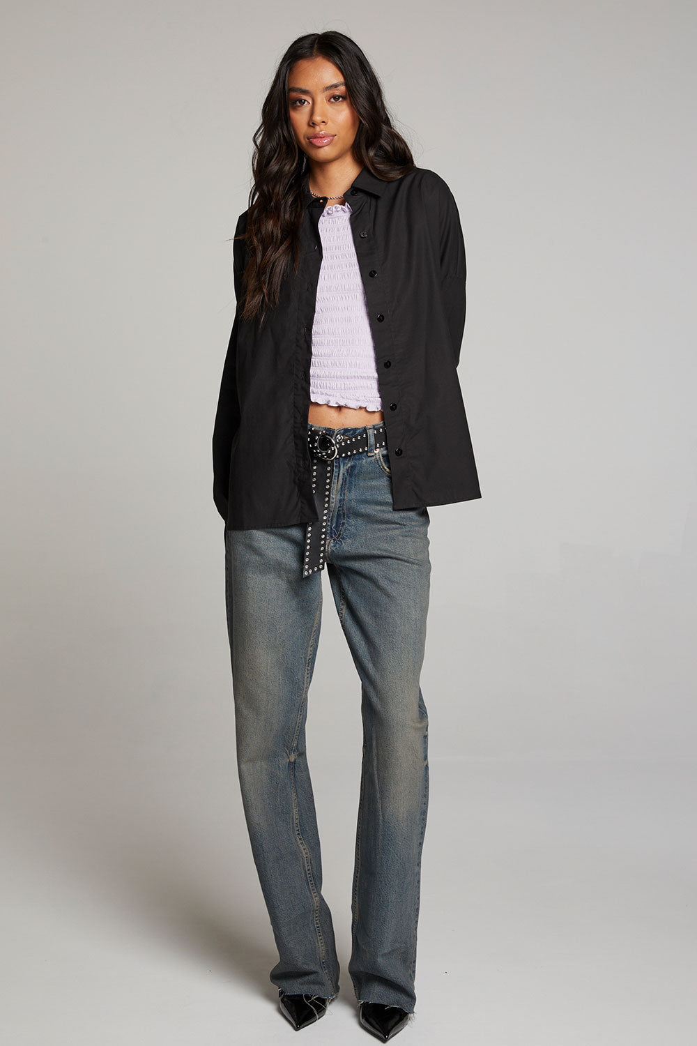 Ezra Licorice Button Up WOMENS chaserbrand