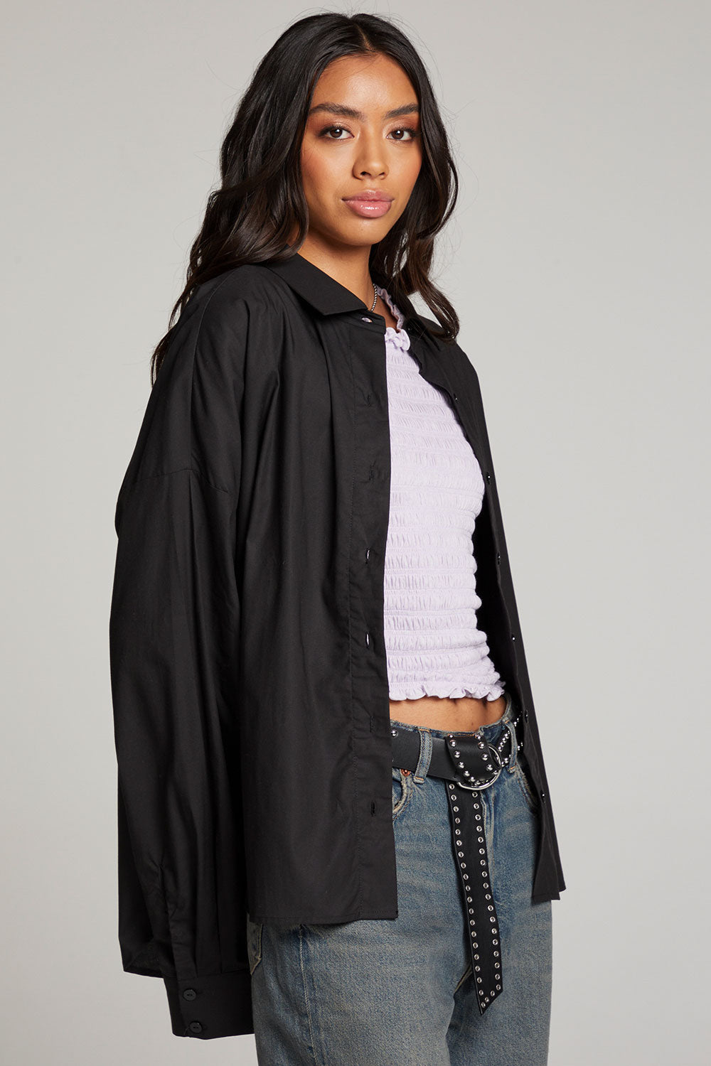 Ezra Licorice Button Up WOMENS chaserbrand