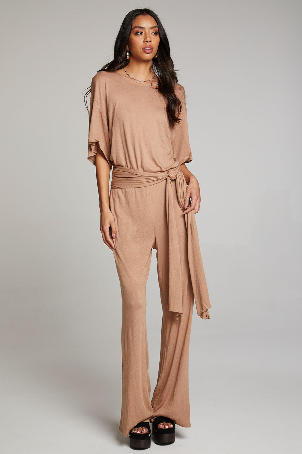 Heather Warm Taupe Jumpsuit WOMENS chaserbrand