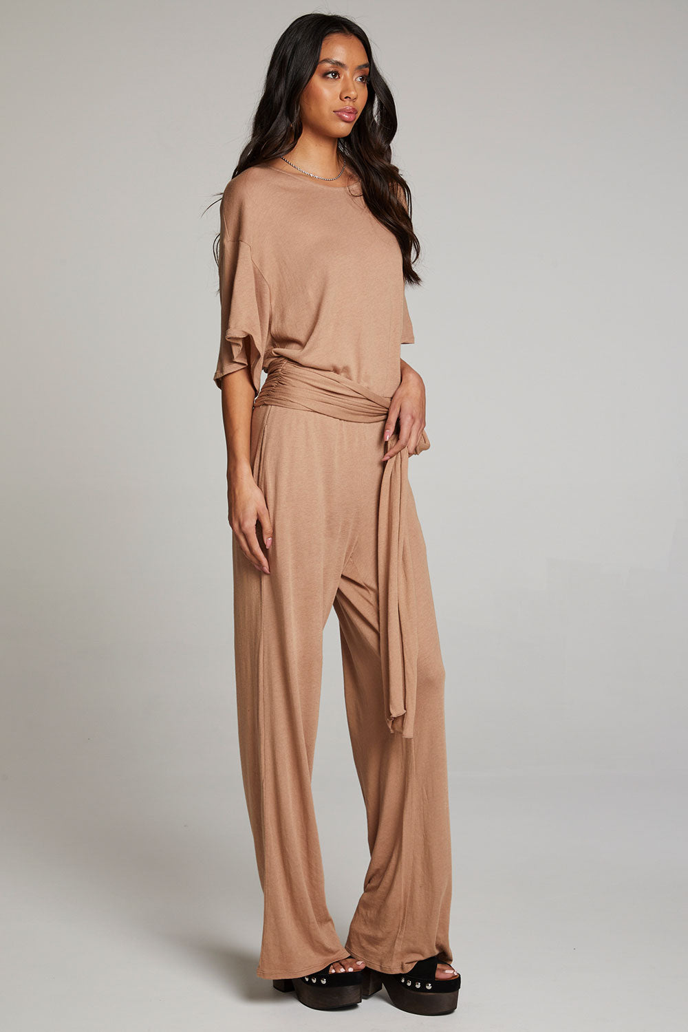 Heather Warm Taupe Jumpsuit WOMENS chaserbrand