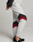 Skull Fire Color Block Joggers WOMENS chaserbrand