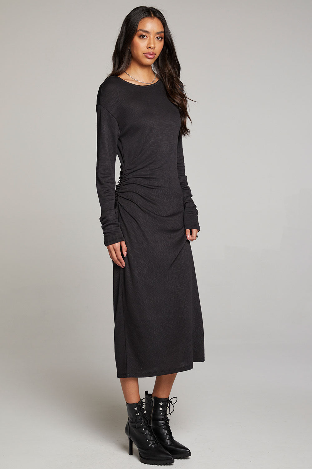 Memory Licorice Midi Dress WOMENS chaserbrand