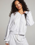 Abilenee Light Grey Zip Up WOMENS chaserbrand