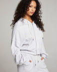 Abilenee Light Grey Zip Up WOMENS chaserbrand