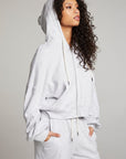 Abilenee Light Grey Zip Up WOMENS chaserbrand